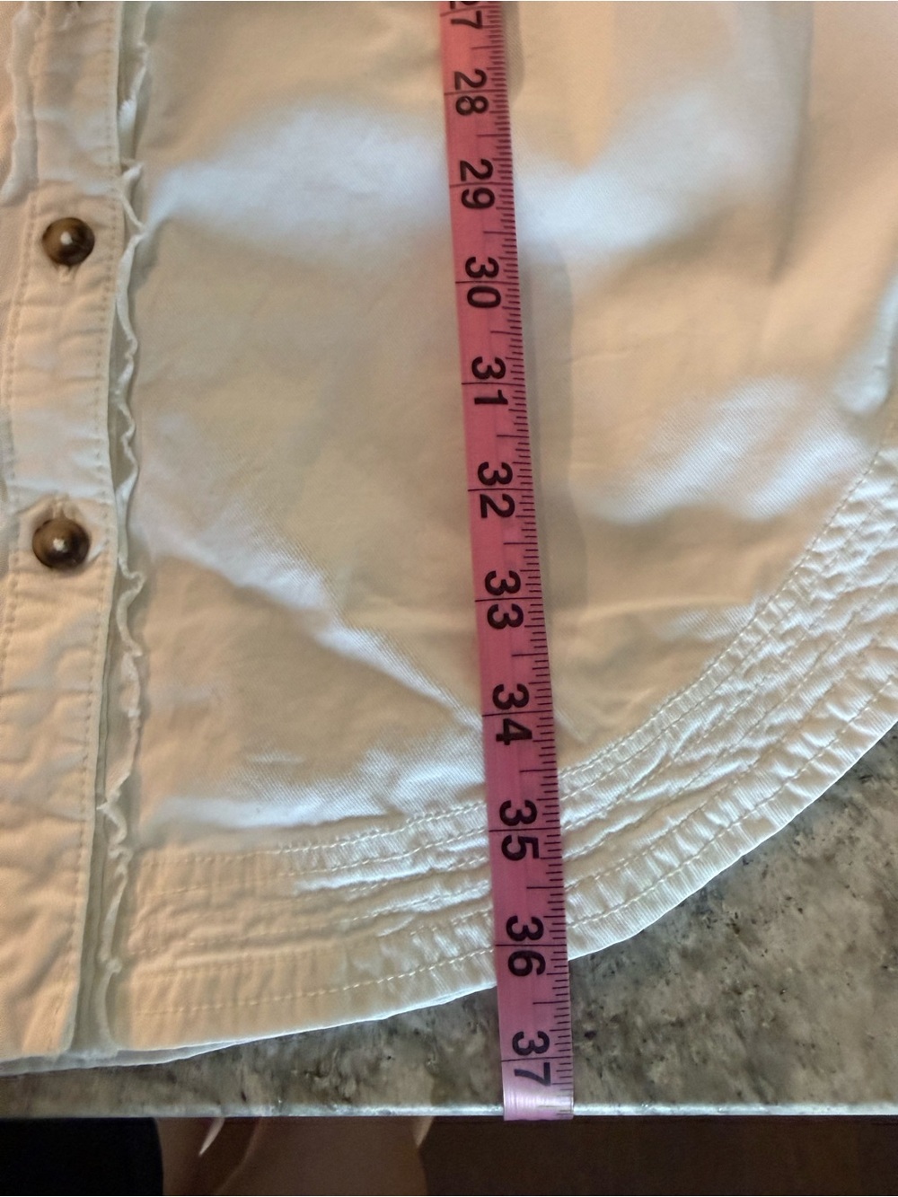 Anthropologie Pilcro White Sleeveless Button-Down Cotton Blend Dress size M - Picture 7 of 9